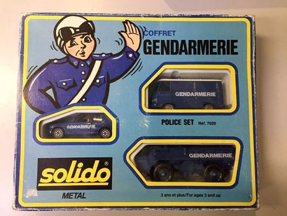 Solido - Ancien coffret Gendarmerie 1/43...