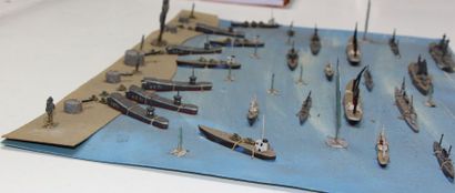 null C.B.G. - Mignot. Seconde guerre mondiale. Étonnant diorama évoquant le débarquement...