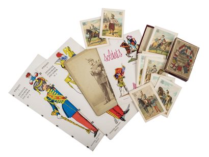 null French army uniforms. In the format of playing cards from the Gauls to the Second...