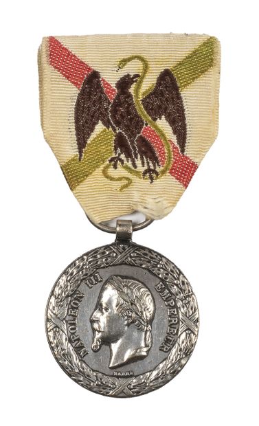 null Second Empire. Medal of the expedition to Mexico 1862-1863. Signed " Barre "....