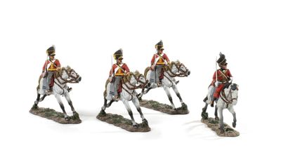 null KING & COUNTRY - 1st Empire - British - 4 Scots Greys riders.

T.B.E.