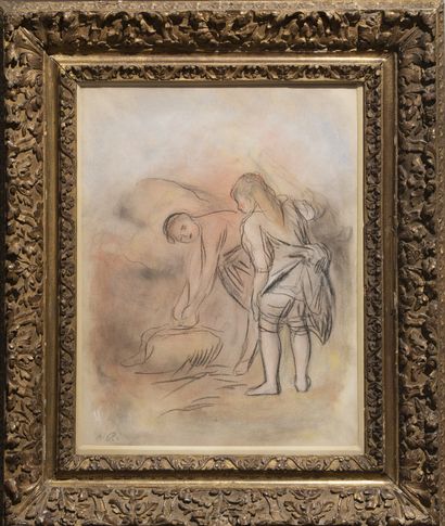 null 
Pierre-Auguste Renoir (1841-1919)
Deux jeunes filles au bord de la mer, vers...
