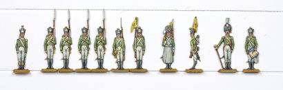 null France - Imperial Guard. Flankers of the Young Guard. 1 officer, 

1 drum major,...