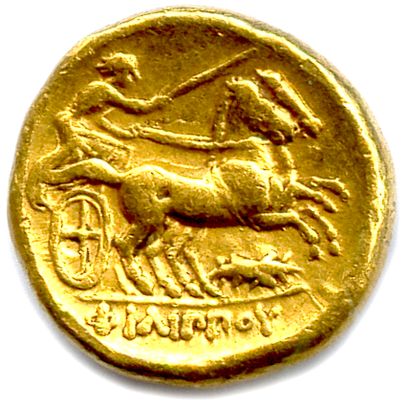 null KINGDOM OF MACEDONIA - PHILIPPO II 359-336

Laureate head of Apollo right. R/....