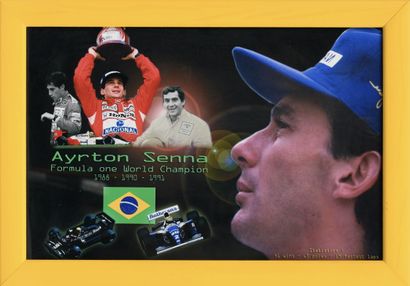 null Ayrton SENNA. Set of 3 photo prints on the career of the champion. 

Dimensions:...