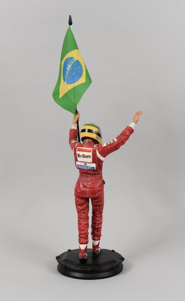 null Statuette Piziitoys/Kotobukiya. Resin statue of Ayrton Senna for his victory...