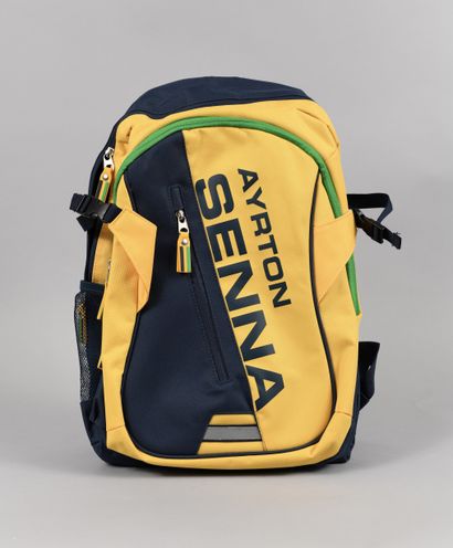 null Suitcase and backpack customized with Ayrton Senna's colors. 

Dimensions: 21...