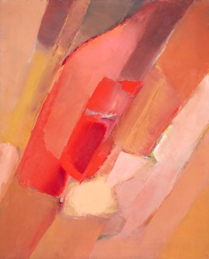 null Michel FAURE (1928-2009).

Composition rouge et rose, 1972.

Huile sur toile....