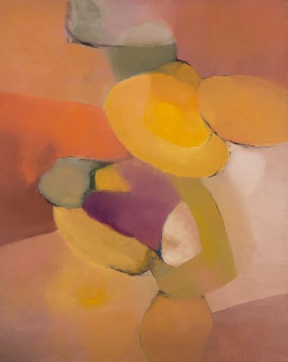 null Michel FAURE (1928-2009).

Composition jaune et orange, 1972.

Huile sur toile....