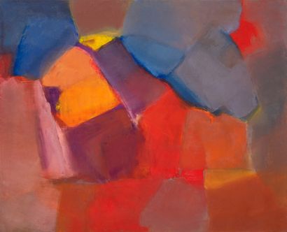 null Michel FAURE (1928-2009).

Composition rouge et bleu.

Huile sur toile. Non...