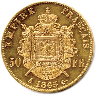 null NAPOLÉON III 1852-1870

50 Francs or (tête nue Barre) 

1865 Paris. (16,14 g)...