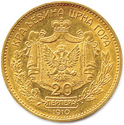 null MONTENEGRO - NICOLAS I 

13 August 1860 - 11 December 1918

20 Perpera in gold...