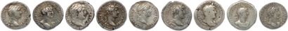 null HADRIAN Publius Ælius Hadrianus 117-138

Nine silver denarii: 

♦ Cohen 154,...