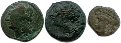 null MASSALIA 215-140-49

Same type.

♦ Brenot cf 179; BN 1476

Three coins with...