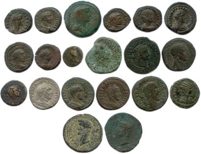 null ROMAN COLONIES 

Twenty Roman colonial coins: Alexandria (Antonin, 

Hadrian,...