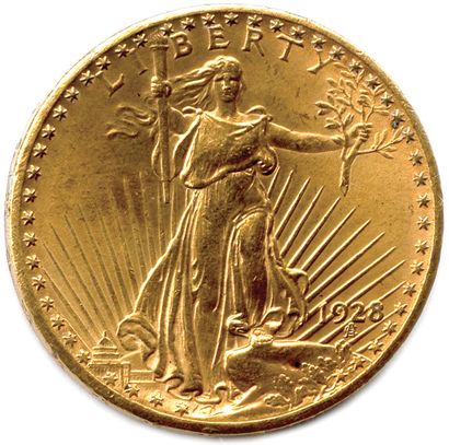 null ÉTATS-UNIS D'AMÉRIQUE 

20 Dollars or Statue 1928 Philadelphie. (33,38 g) 

Très...