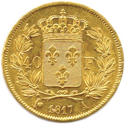 null LOUIS XVIII 1815-1824

40 Francs gold (nude head of the engraver Auguste François...