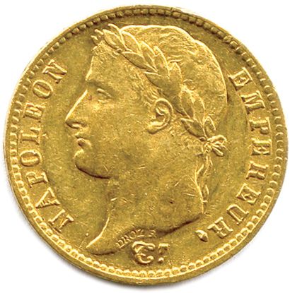 null NAPOLEON I 1804-1814

20 Gold francs (Droz head) EMPIRE 

1811 Lille (6,43 g)...