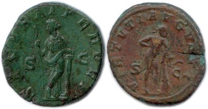 null GORDIAN III 238-244

Two bronze coins: 

Sesterce (Securitas) ♦ Cohen 329 Nice...