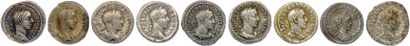 null SEVERE ALEXANDER Gessius Bassianus Alexianus 222-235

Nine silver denarii: ♦...