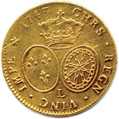 null LOUIS XV 1715-1774

Tête du roi, ceinte d'un bandeau signé JCR en monogramme....