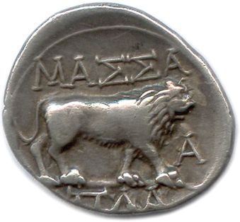 null MASSALIA 220-49

♦ Brenot 92ff.

Silver drachma. 

Monogrammed KH. MAΣΣA. A...