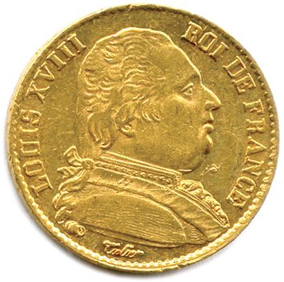 LOUIS XVIII 1814-1815 
20 Francs or (buste...