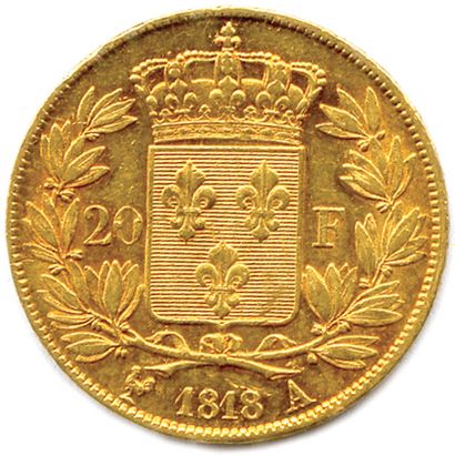 null LOUIS XVIII 1815-1824

20 Francs or (tête nue Michaut) 

1818 Paris. (6,43 g)...