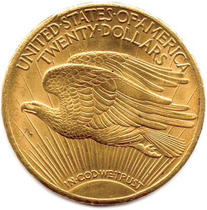 null ÉTATS-UNIS D'AMÉRIQUE 

20 Dollars or Statue 1924 Philadelphie. (33,37 g) 

Très...