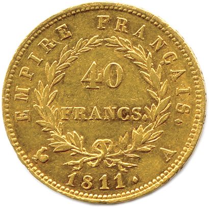 null NAPOLÉON Ier 1804-1814

40 Francs or (tête laurée Droz) EMPIRE 

1811 Paris....