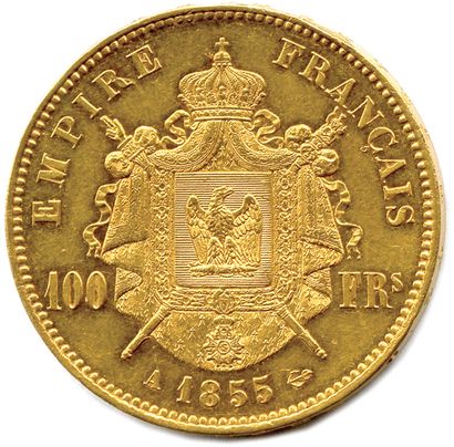 null NAPOLÉON III 1852-1870

100 Francs or (tête nue Barre) 

1855 Paris. (32,32...
