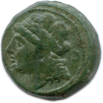 MASSALIA 215-140 
Tête laurée d'Apollon à...
