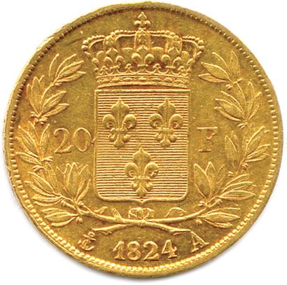 null LOUIS XVIII 1815-1824

20 Francs or (tête nue Michaut) 

1824 Paris. (6,42 g)...