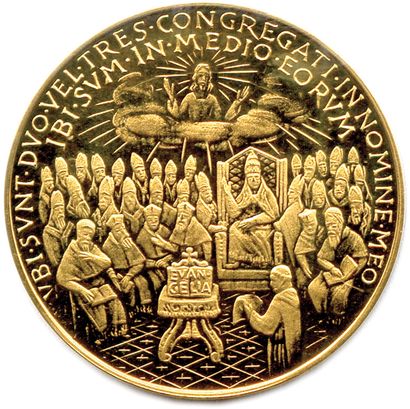 null ITALY - VATICAN - JOHN XXIII 1958-1963 

Gold medal commemorating the Vatican...