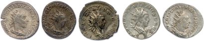 null ÆMILIAN, SALONIN and VALERIAN 

Five silver Antoninians: Æmilian ♦ Cohen 47;...