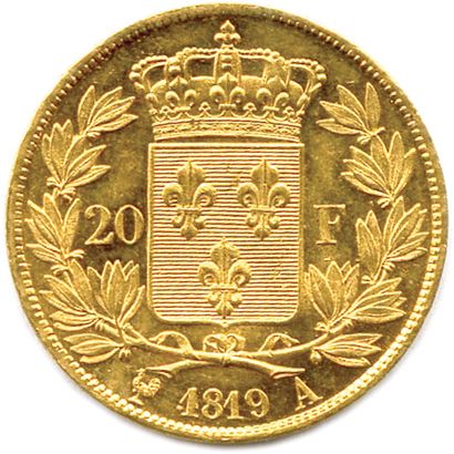 null LOUIS XVIII 1815-1824

20 Francs or (tête nue Michaut) 

1819 Paris. (6,45 g)...