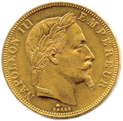 NAPOLÉON III 1852-1870 
50 Francs or (tête...