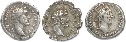 null ANTONIN THE PIOUS Titus Aurelius Antoninus 138-161

Three silver denarii: ♦...