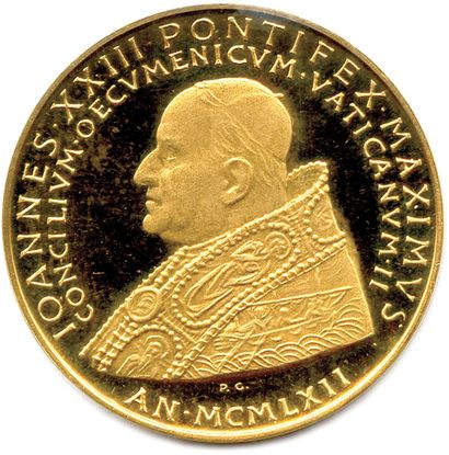 null ITALY - VATICAN - JOHN XXIII 1958-1963 

Gold medal commemorating the Vatican...