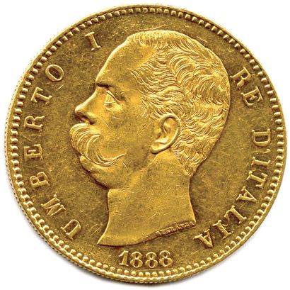 null ITALY - UMBERTO I 1878-1900

100 Lire gold 1888 Rome (1169 ex.) (32,32 g) 

♦...