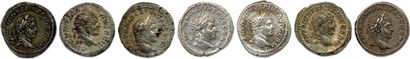 null CARACALLA Licius Septimius Bassianus 211-217

Seven silver denarii: ♦ Cohen...
