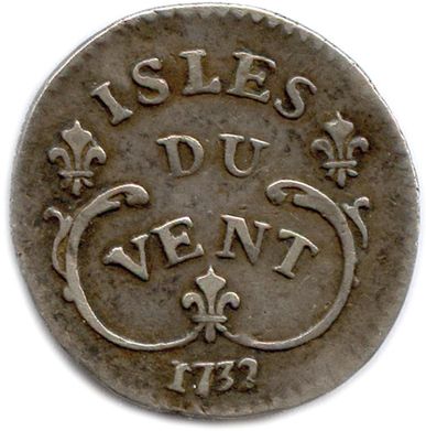 null LOUIS XV - ANTILLES 1715-1774

Tête laurée du roi à droite. 

R/. ISLES DU VENT...