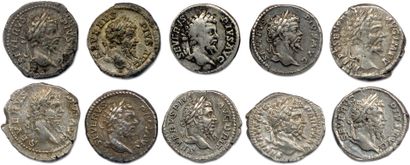 null SEPTIMA SEVERE 193-211

Ten silver denarii: 

♦ Cohen 1, 135, 291, 370, 394,...