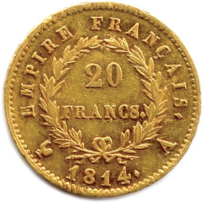 null NAPOLÉON Ier 1804-1814

20 Francs or (tête laurée Droz) EMPIRE 

1814 Paris....