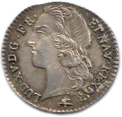LOUIS XV 1715-1774 
Sa tête ceinte d'un bandeau....