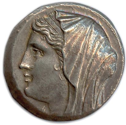 null SICILE - SYRACUSE Philistis, épouse de Hiéron II 275-215

Buste diadémé et voilé...