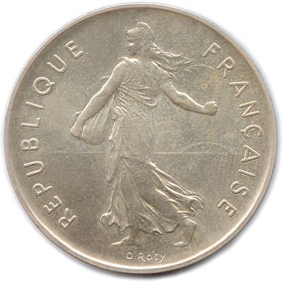 Ve RÉPUBLIQUE 1959- 
Piefort 5 Francs Semeuse...