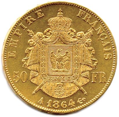 null NAPOLEON III 1852-1870

50 Francs gold (bare head Barre)

1864 Paris (16,06...
