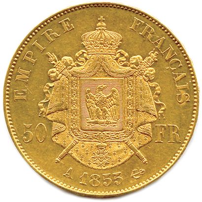 null NAPOLÉON III 1852-1870

50 Francs or (tête nue Barre) 1855 Paris. (16,15 g)...
