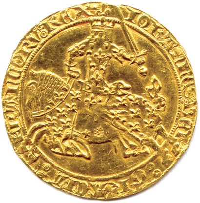 null JOHN II THE GOOD 1350-1364

IOhAnnES: DEI: GRACIA: FRANCORV: REX. The king on...